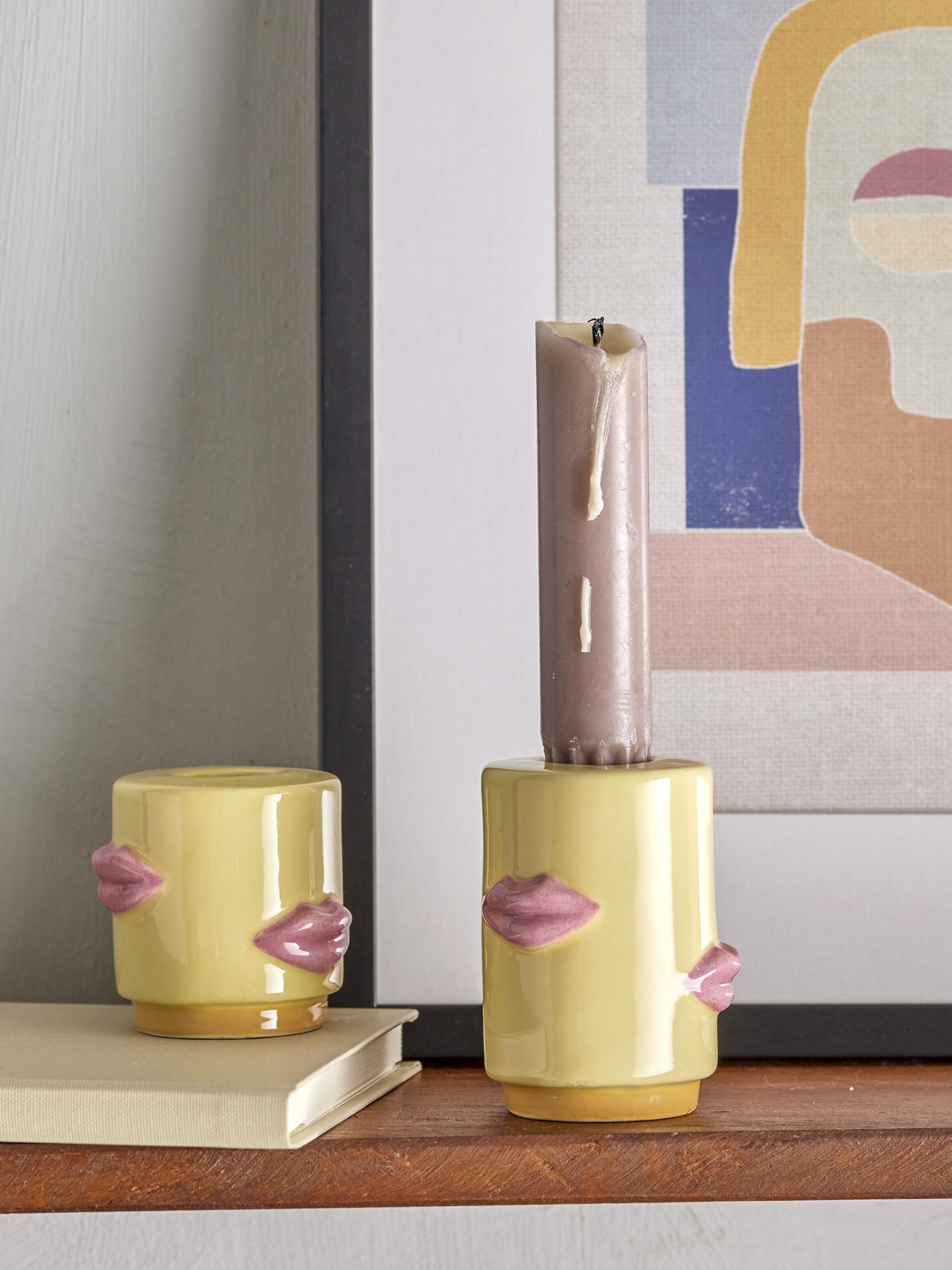 Bloomingville Sassy Kandelaar 2 stuks, Geel