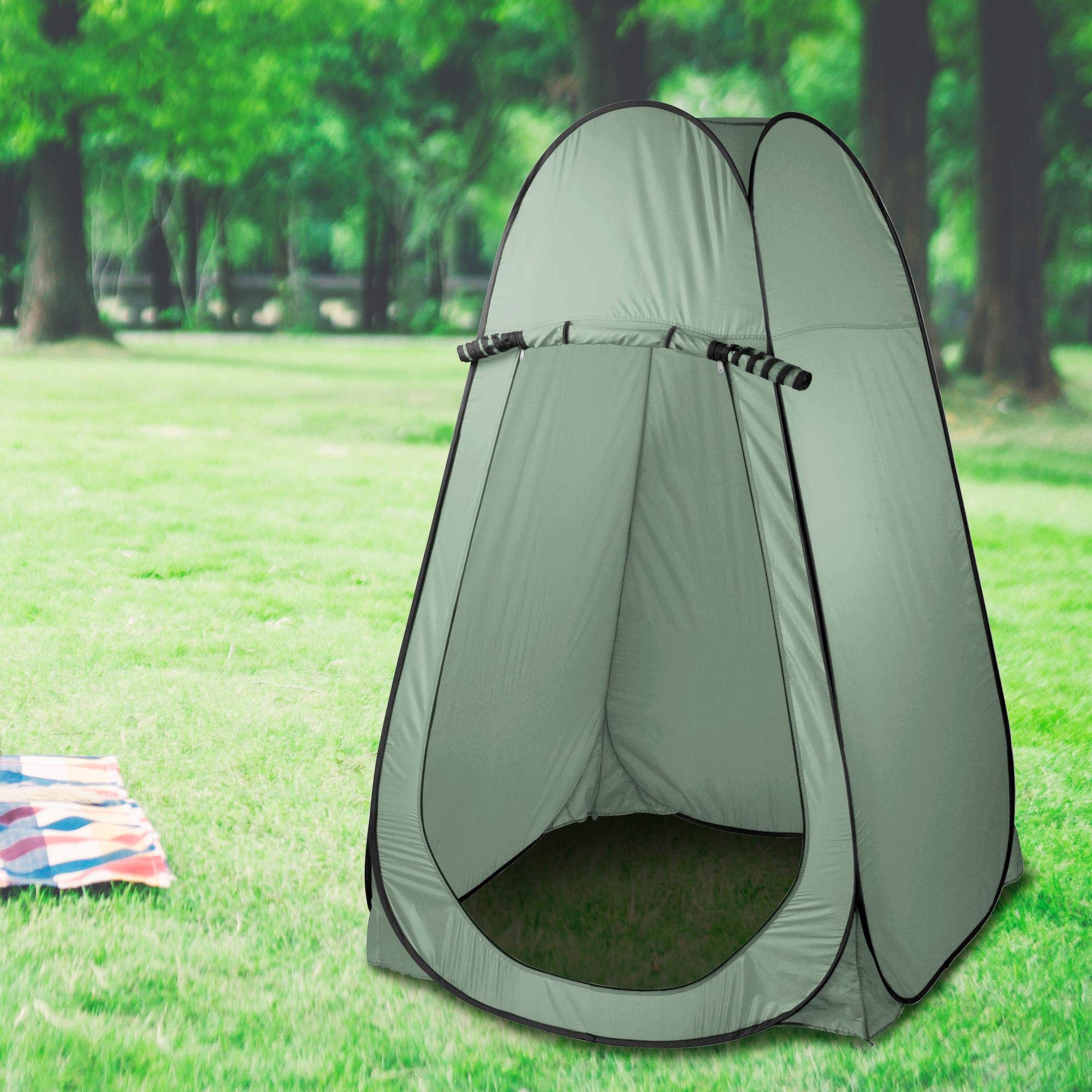 Yaheetech Pop Up Toilet Tent, Portable Shower Privacy Tent for Camping
