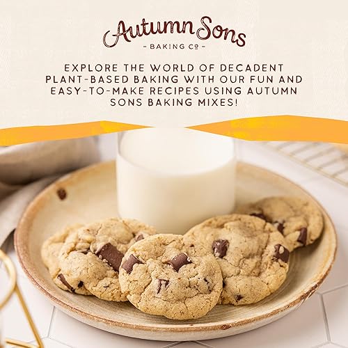 Miniatura 5 de Autumn Sons Baking Co. Mezcla de galletas de chocolate sin gluten. Mezcla vegana para hornear a base de plantas. Libre de 11 alérgenos comunes. Sin