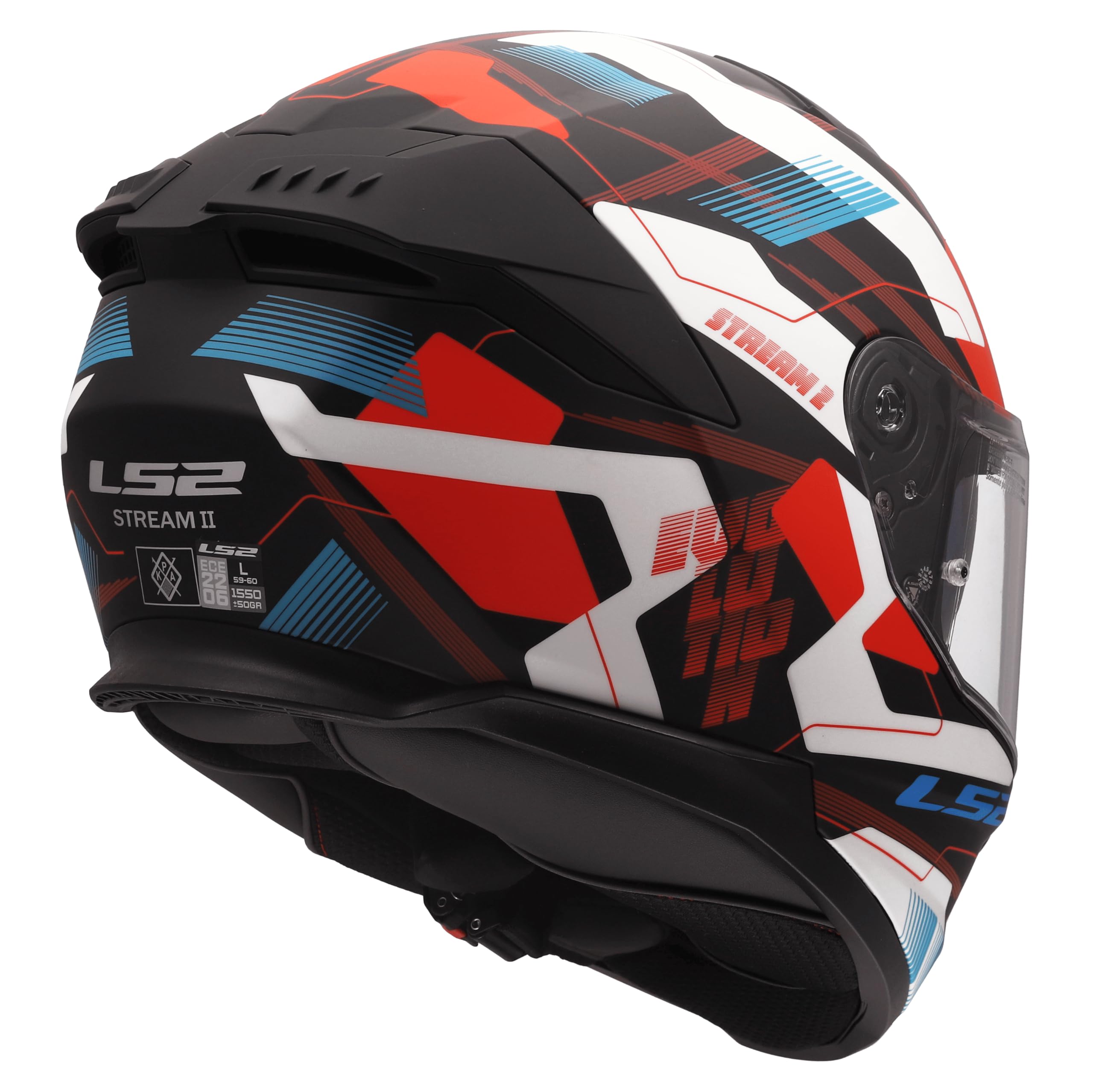 LS2, Casco Moto Integral STREAM II MIKA White Blue Red, M