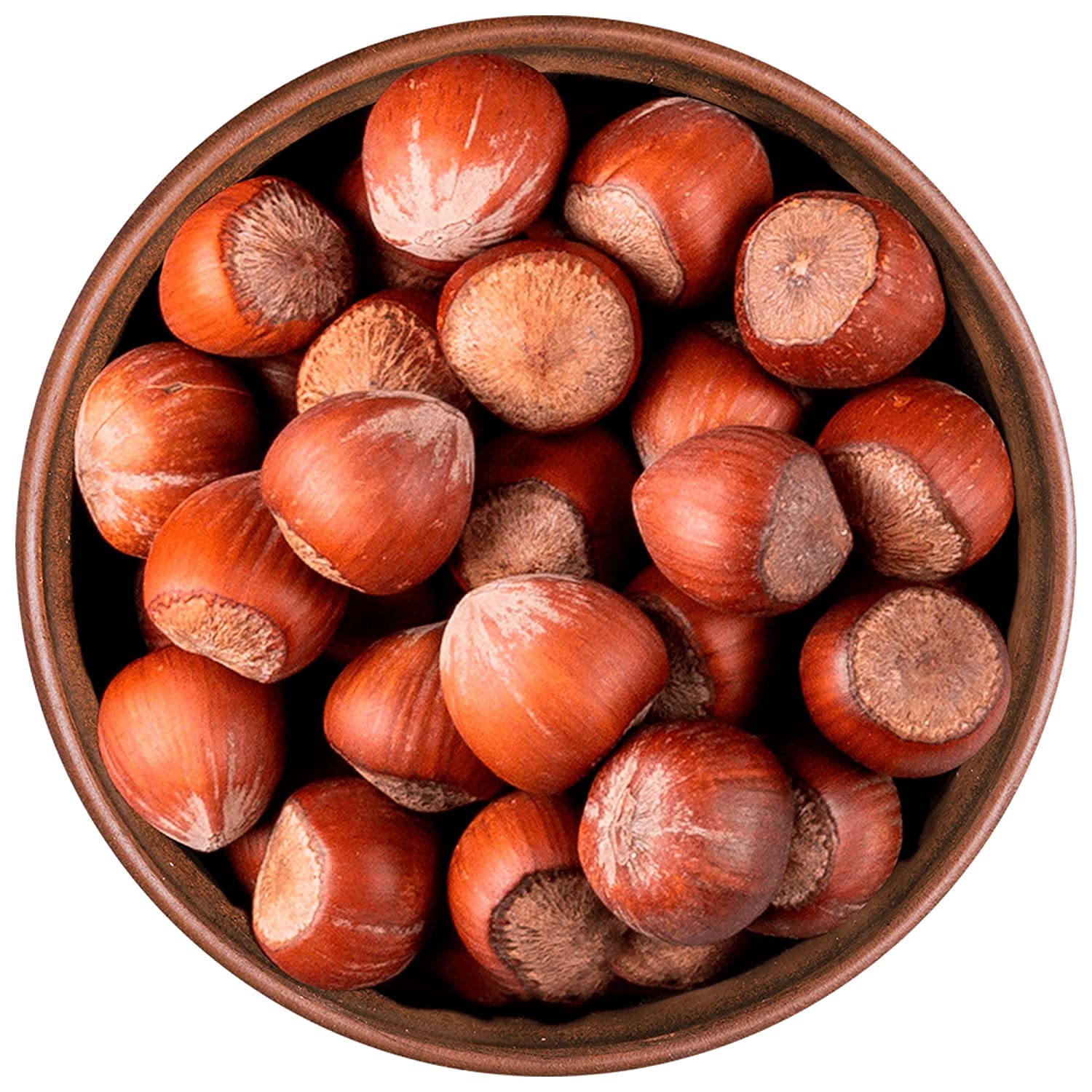 Surowe orzechy laskowe w skorupie, orzechy zbiorcze w skorupie, świeże duże orzechy premium łuskane (5 kg)