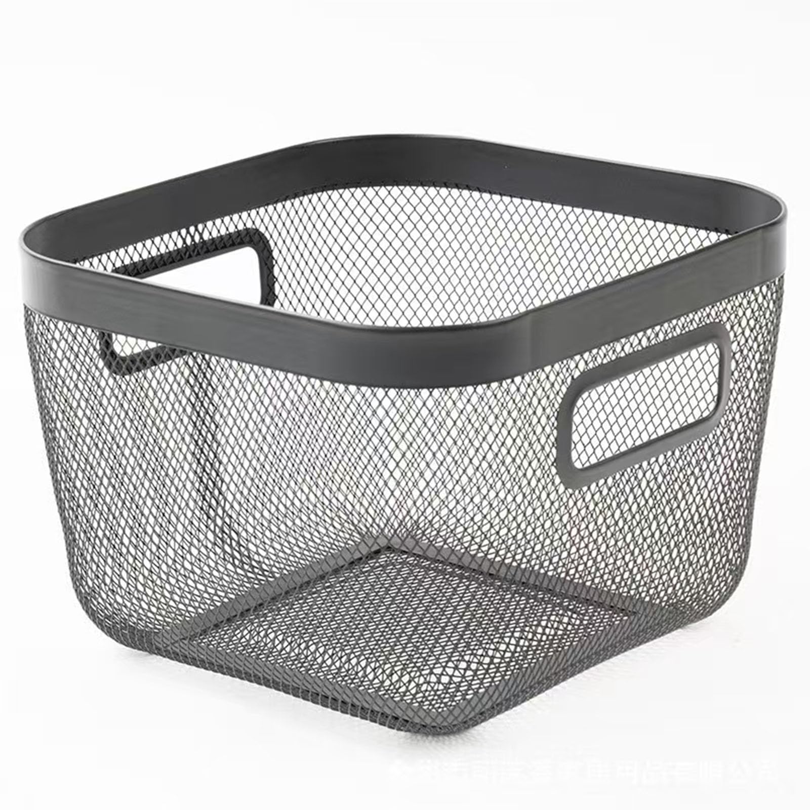 AJIODA Metal Mesh Steel Baskets, Household Wire Storage Organizer Bin Garden Harvest Basket Multi-functional Fruit Baskets with Handles for Kitchen