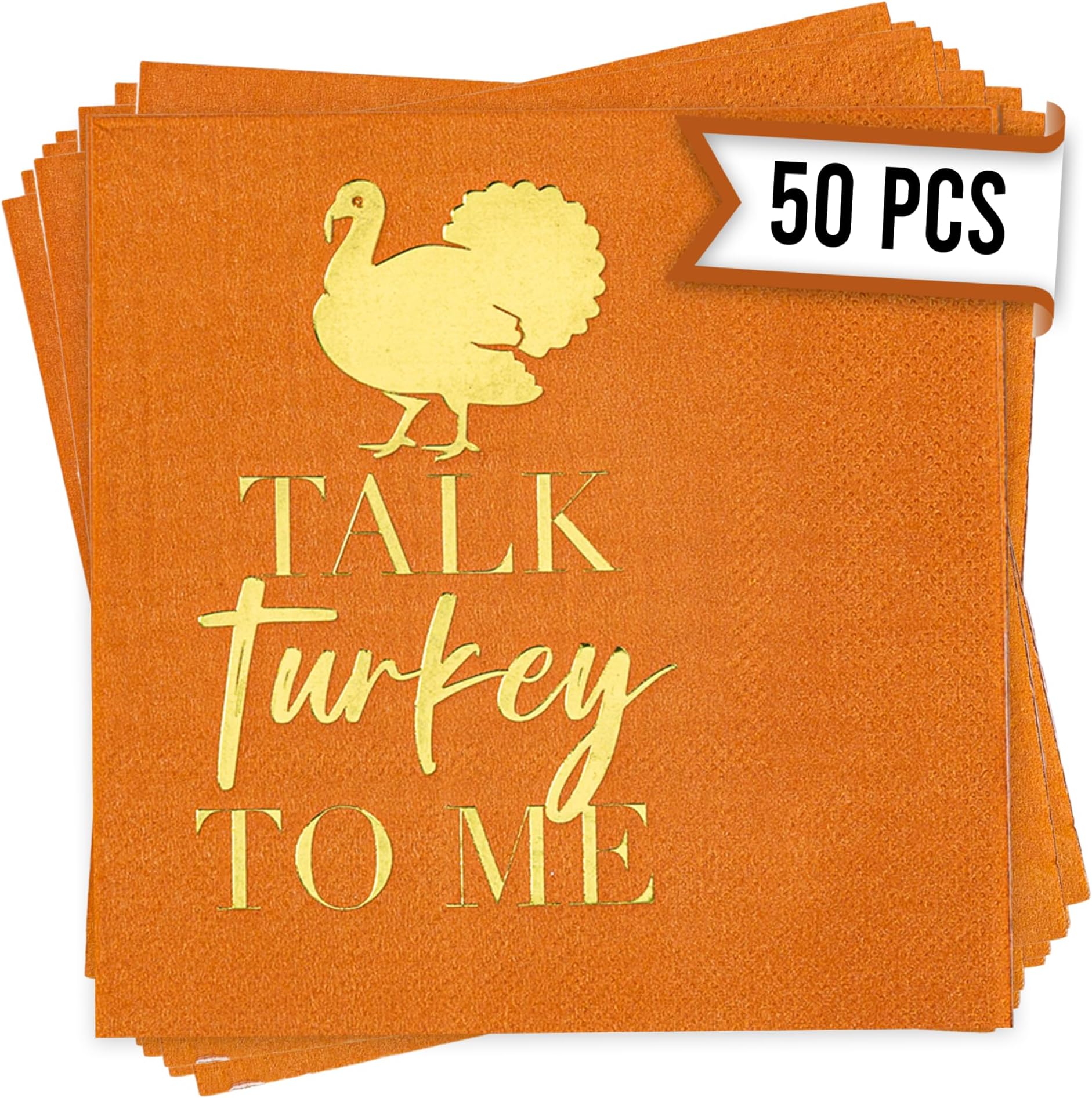 50 Pack Thanksgiving Cocktail Napkins Party Supplies Table