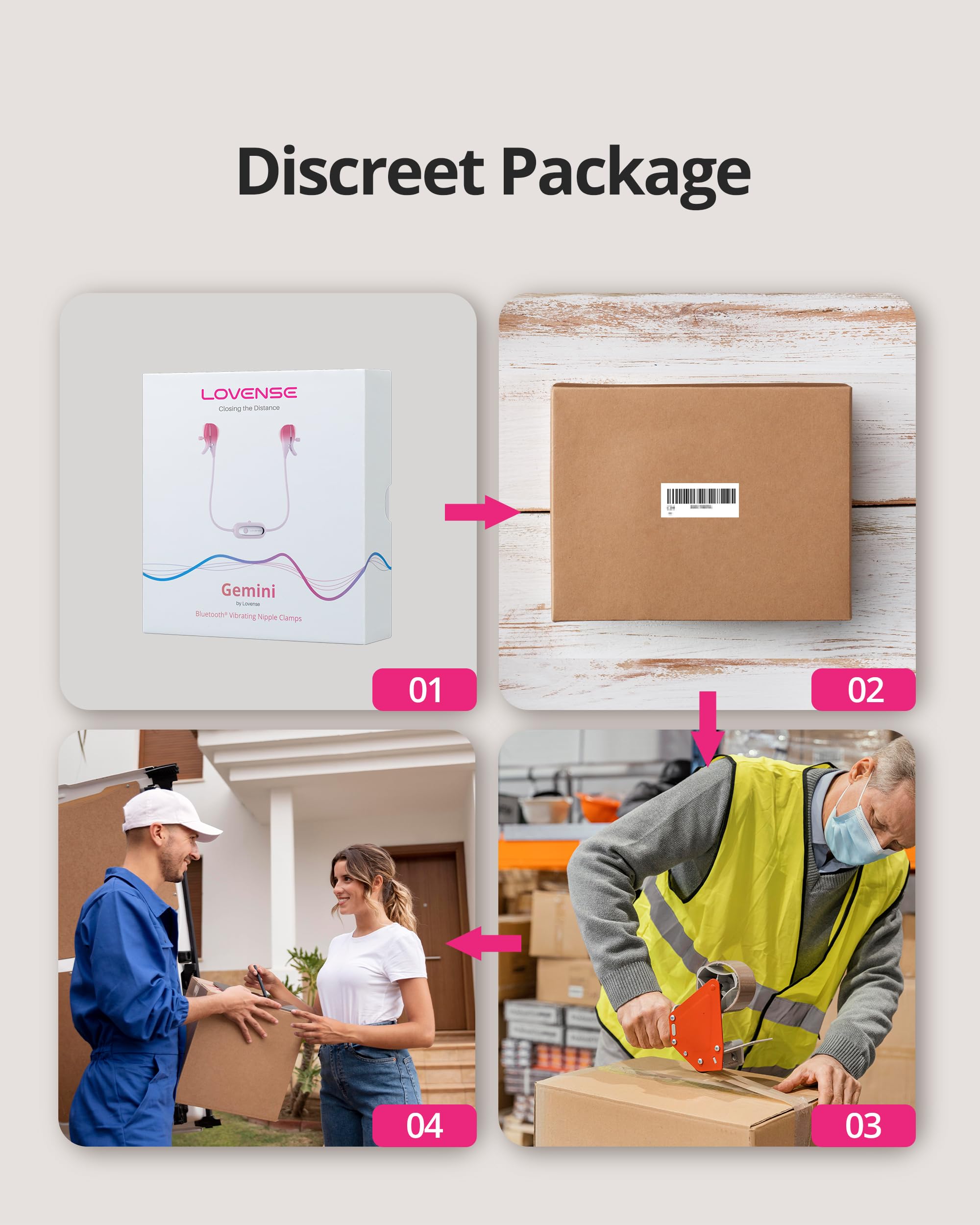 LOVENSE Gemini Vibrating Nipple Clamps, Bluetooth Adjustable Nipple Stimulator with App Remote Control, Rechargeable Sex Toys for Women Men Couples Play Two-Color Gradient