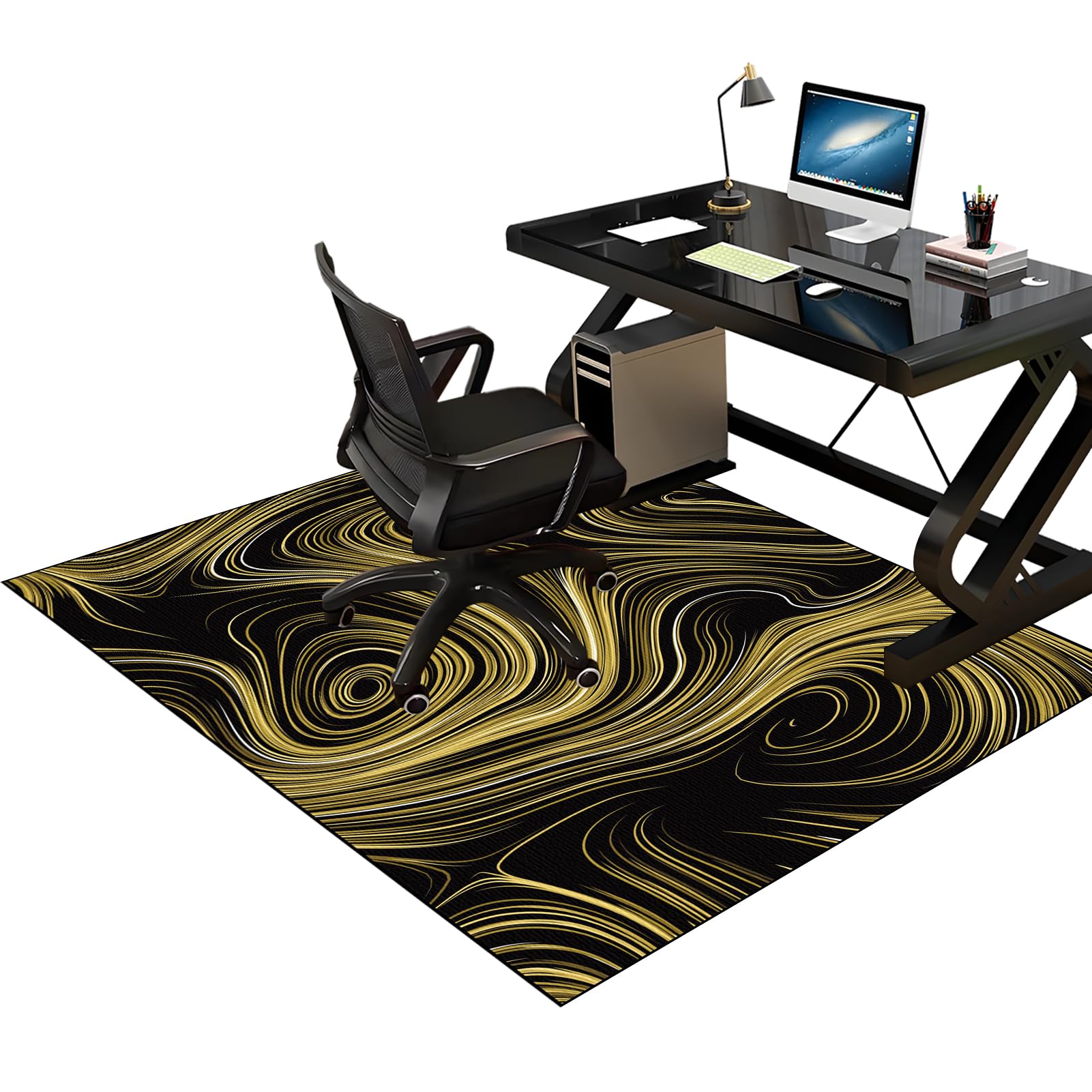 Office Chair Mat for Hard Floors, Hardwood Floor Protector Mat, Desk Chair Mat Large Computer Chair Mat for Furniture Wooden Floor Protector for Home Office, 180 x 230 cm Chair Floor Mat for Carpet โ image 1