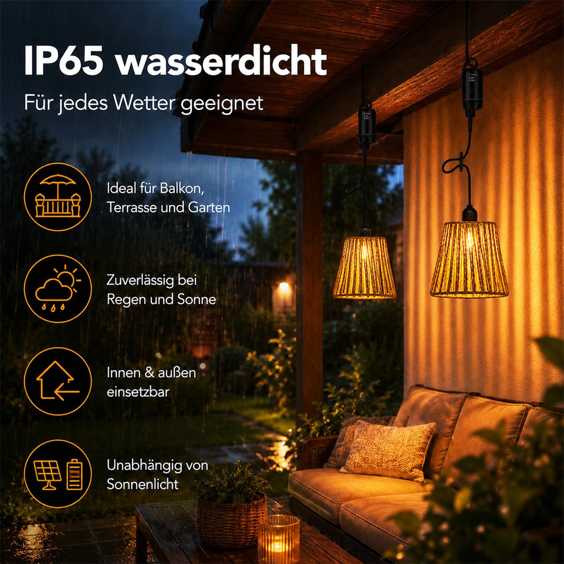 Boho Rattan Hängelampe,2 Stück Außen Innen Hängeleuchte,Batteriebetriebene Lampe Tragbare,Boho Korb Lampenschirm Pendelleuchte,Lampe Hängend,Hängeleuchte Rattan Mit Fernbedienung