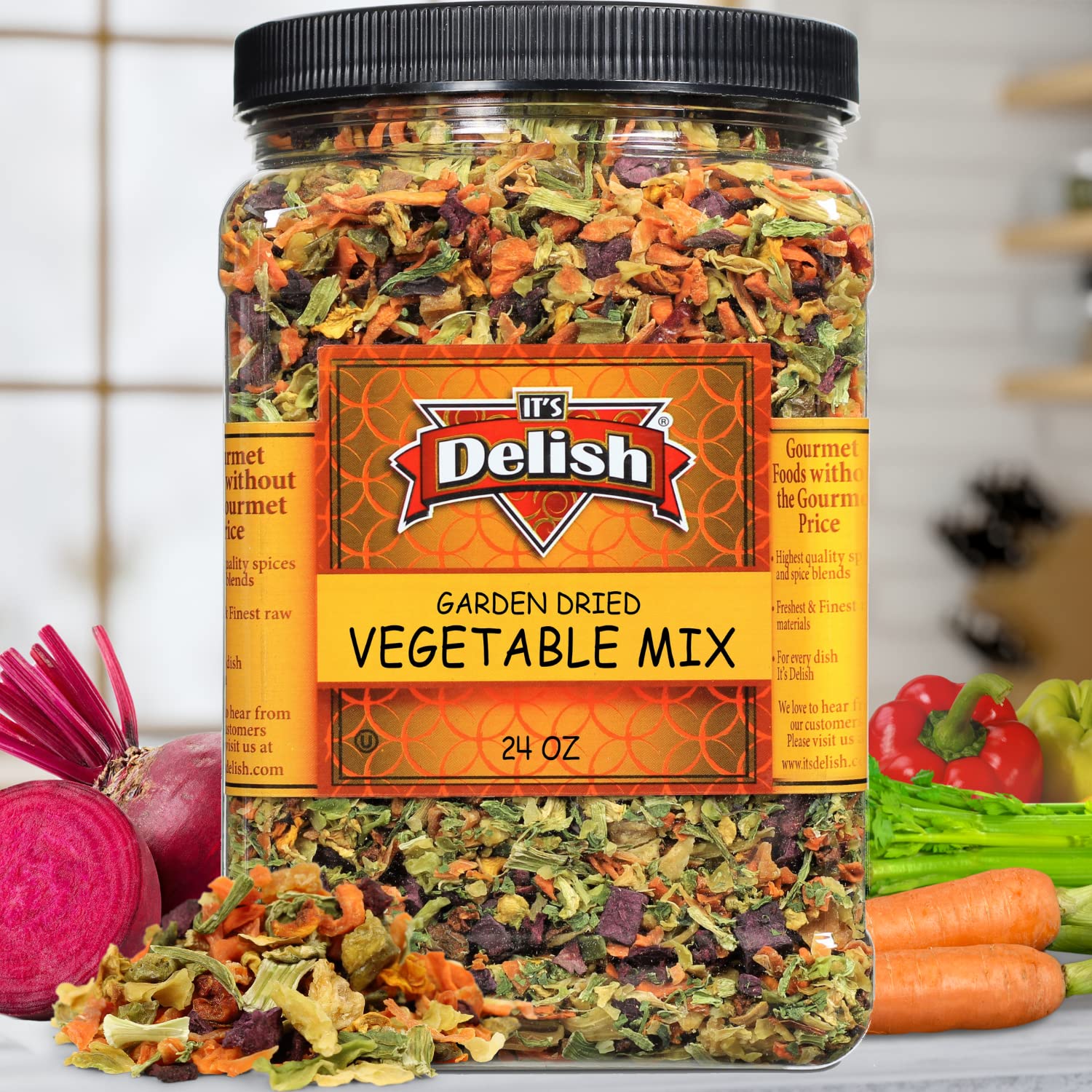 Garden Vegetable Soup Mix by It’s Delish, 24 OZ Jumbo Container
