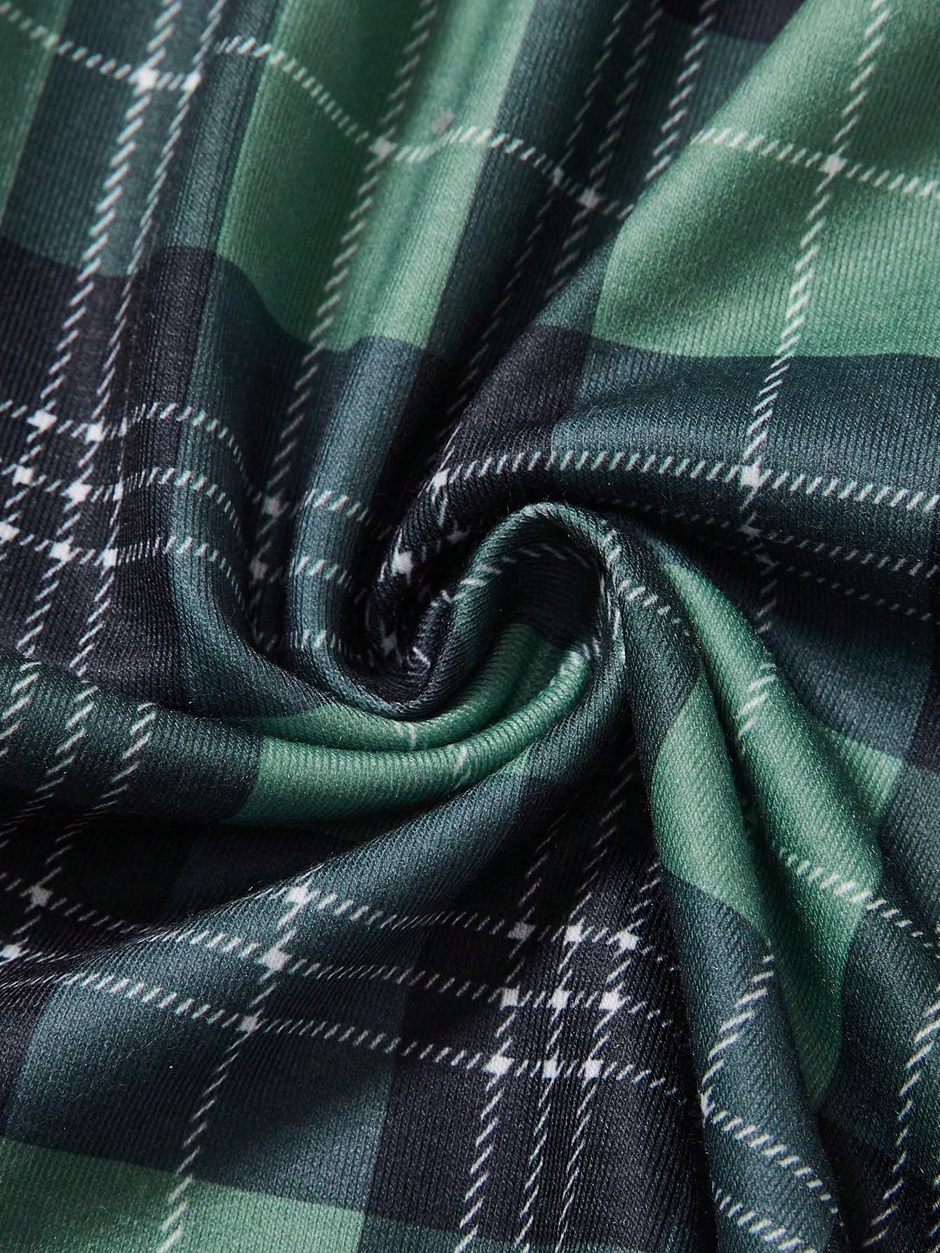 WDIRARA Women's 3 Pack Plaid Letter Graphic Pajama Shorts Elastic Waist Pj Lounge Shorts: Small Green Black