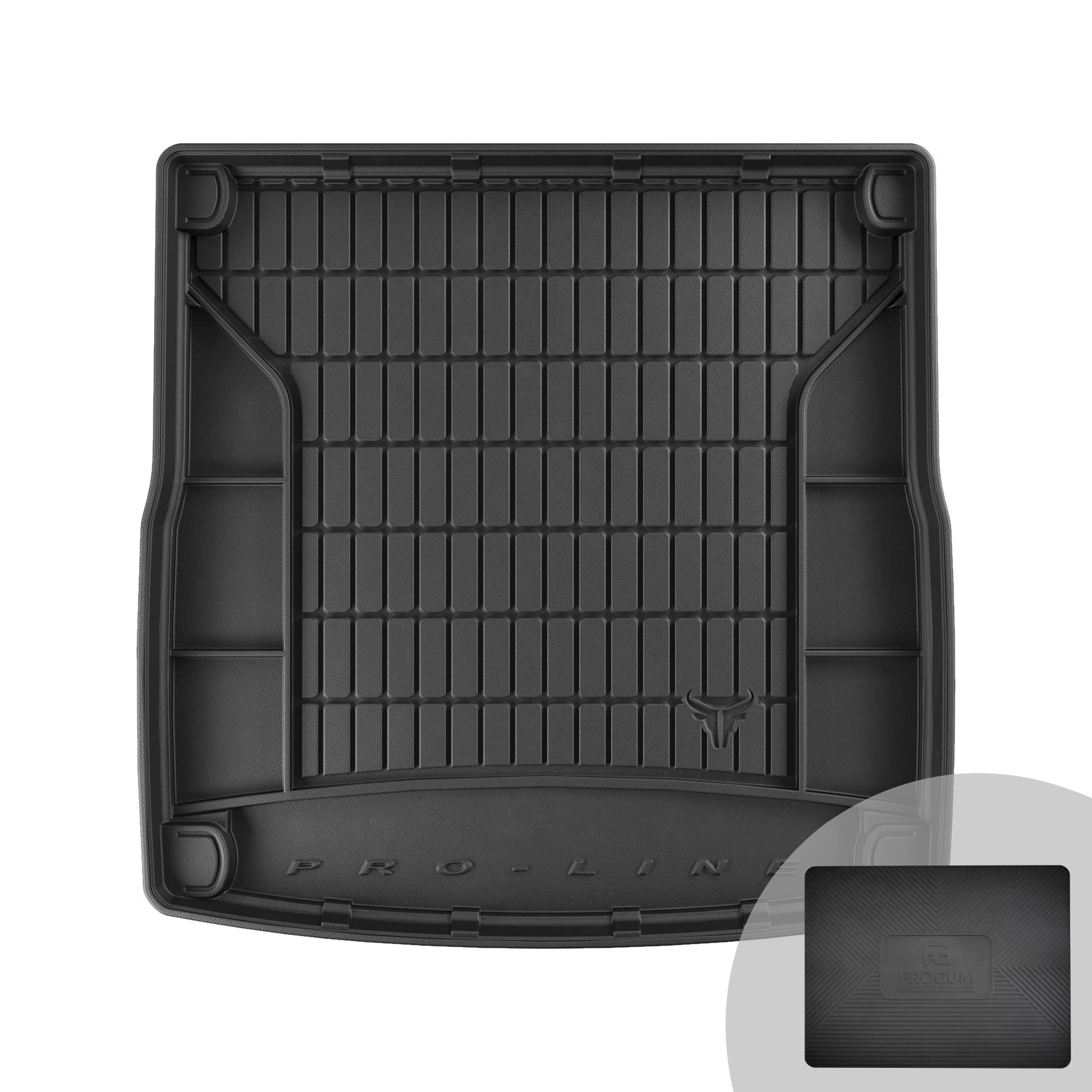 FROGUM ProLine 3D gumowa ekskluzywna mata do bagażnika dopasowana do Audi A4 B8 2007-2015 | Wygodny organizer | Najwyższe ranty