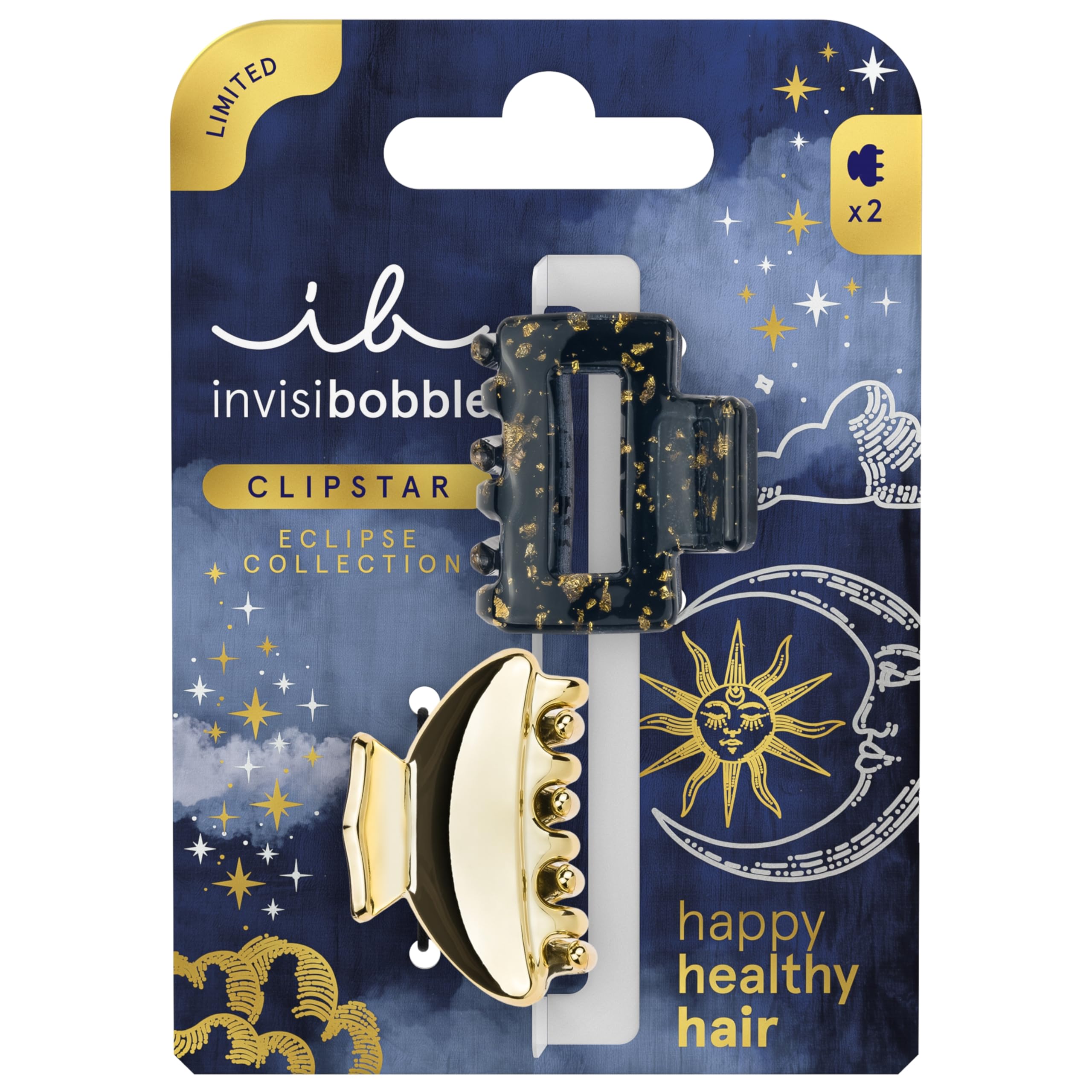 Invisibobble Clipstar S Eclipse Lunar Glam 2 Adet Mandal Toka