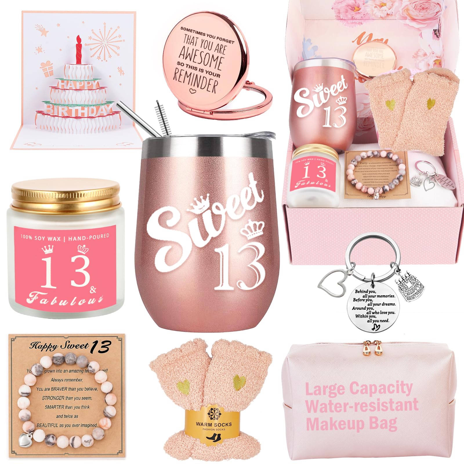 13th Birthday Gifts for Girls, Gifts for 13 Year Old Girls, Best Birthday Gift Ideas for Teen Girl Daughter, Niece, Granddaughter, Sister Her