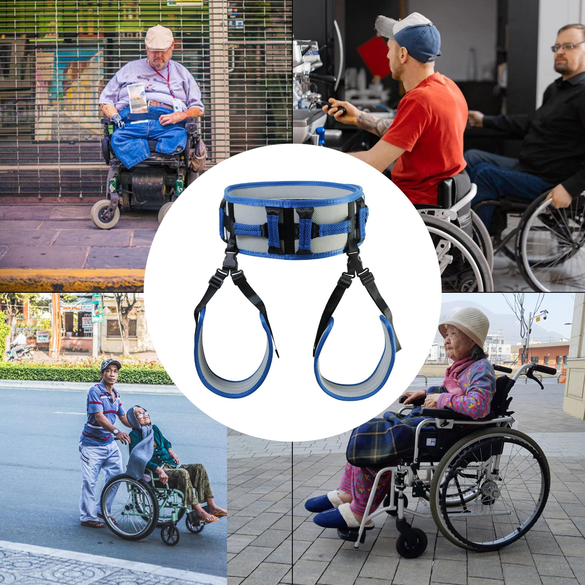 CinturóN De Transferencia Para Personas Mayores CinturóN De Transferencia Acolchado Suave Con Asas Eslinga De Transferencia Para Personas Mayores Ayuda De ElevacióN ErgonóMica Eslinga (#1)