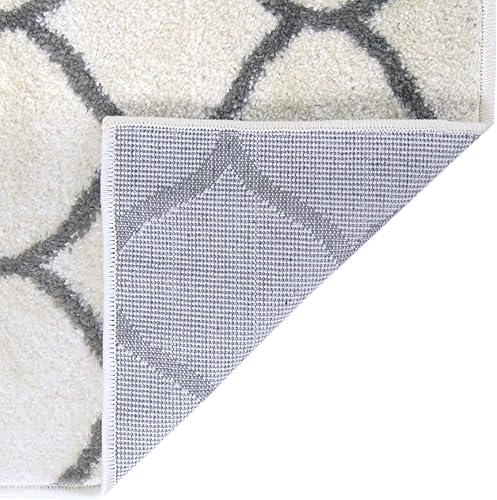 Miniatura 126 de Rugs.com Lattice Frieze Collection Alfombra – 4 x 6 pies, alfombra mediana negra perfecta para salas de estar, comedores grandes, planos abiertos