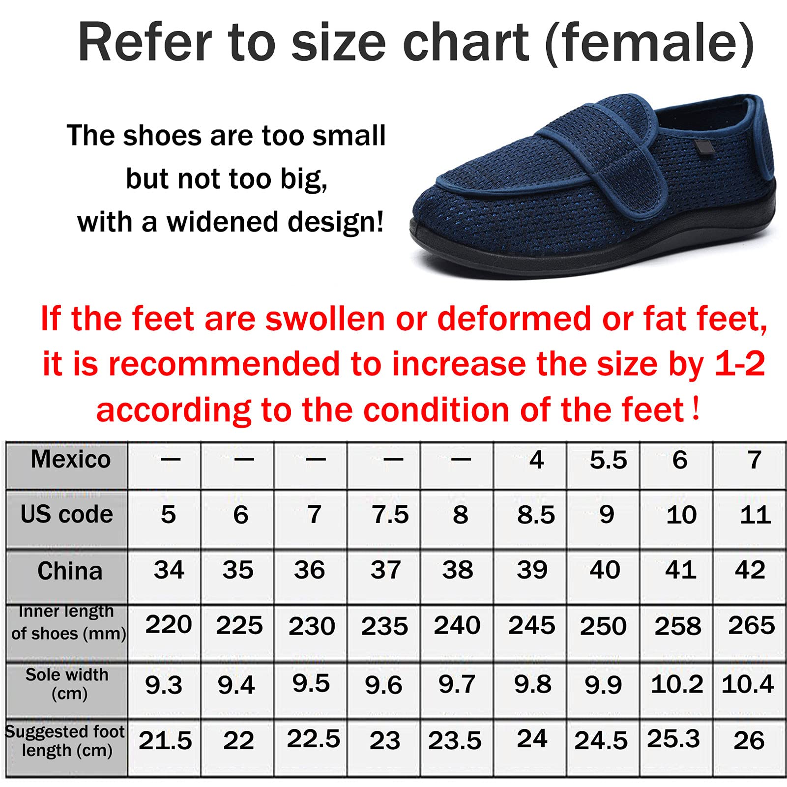 Brede dames wandelschoen - Sneakers