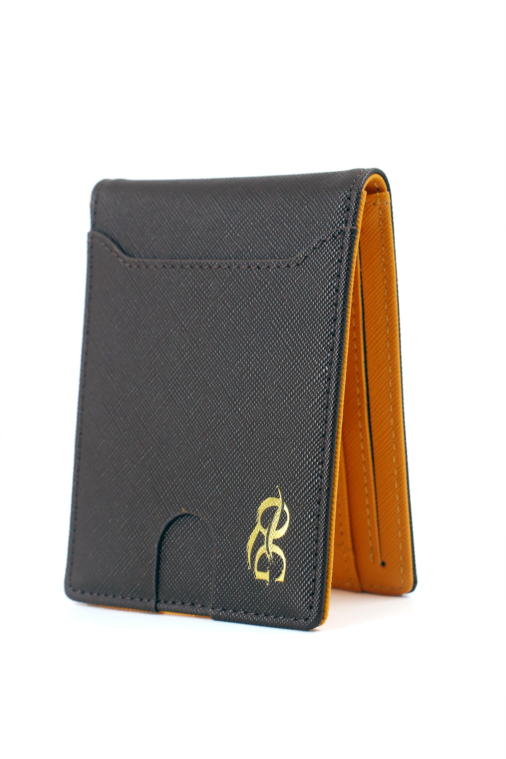 Ultra Slim Leather Wallet for Men | RFID Protected Card Slots | Gift for Men | Metal Clip for Bank Notes | Vegan Saffiano | 11 Compartments for Wallet | Scratch-Proof | Secure for Travel-image-49