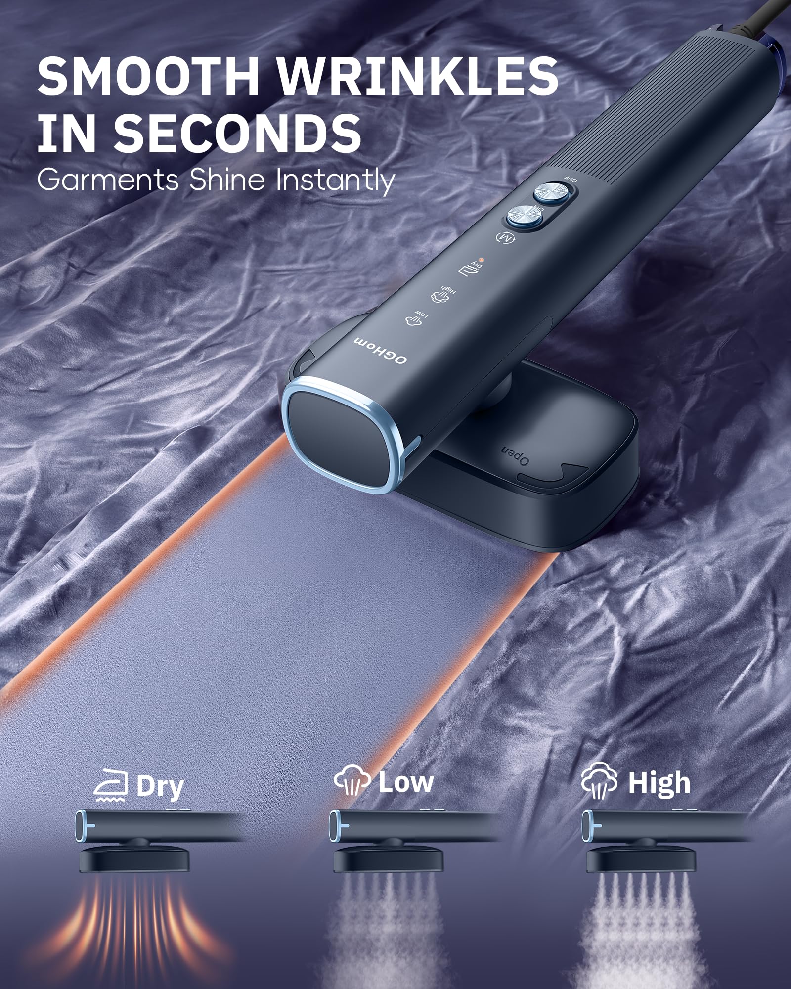 OGHom Travel Steamer - Wrinkle-Free Clothes! -3