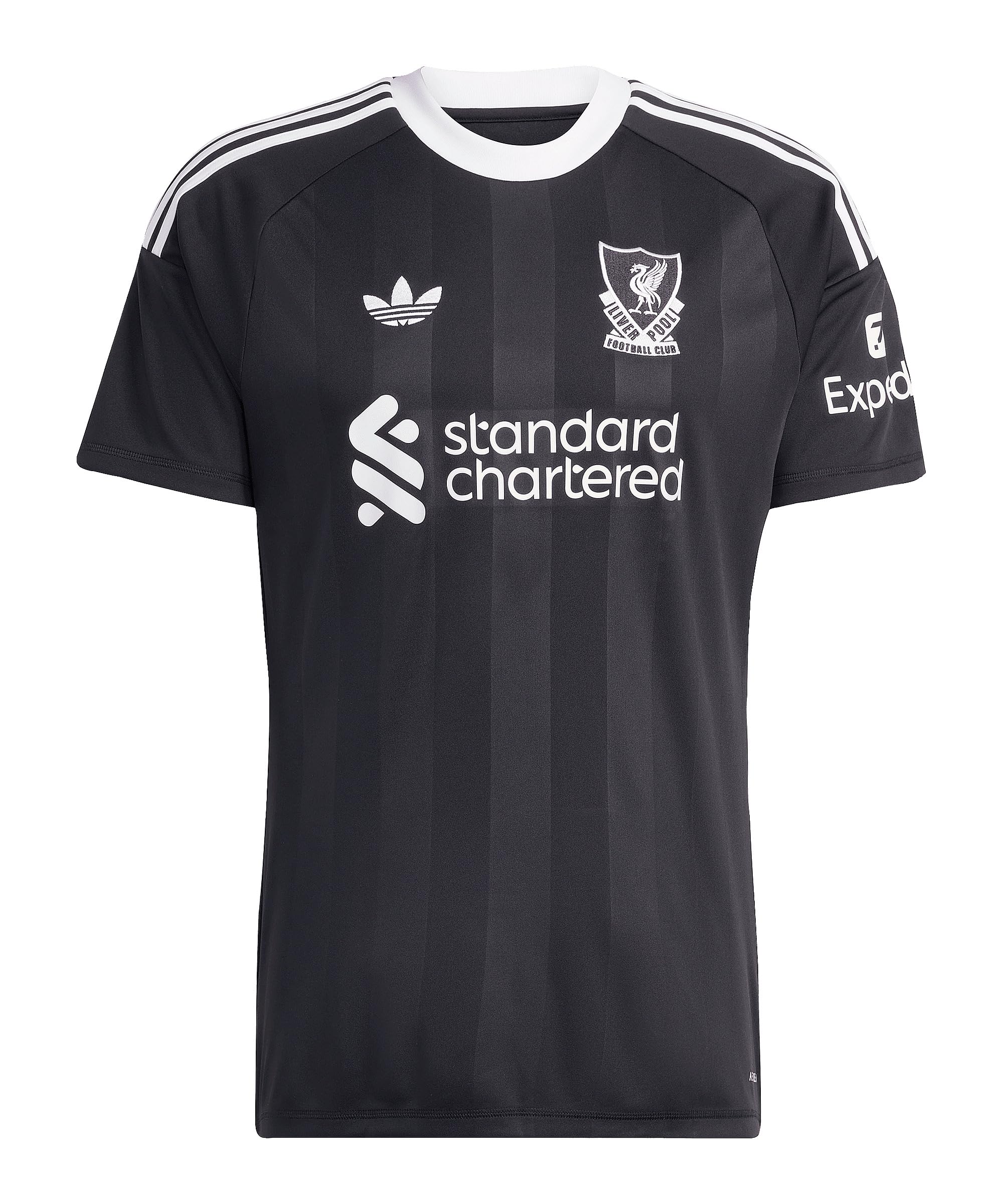 '25-'26 Liverpool Third Goalkeeper Shirt (Black) Polyester Made By: Adidas Men's Black Medium