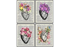 Heart Anatomy Wall Art Decor Set: Adorn Your Space with Medical Elegance
