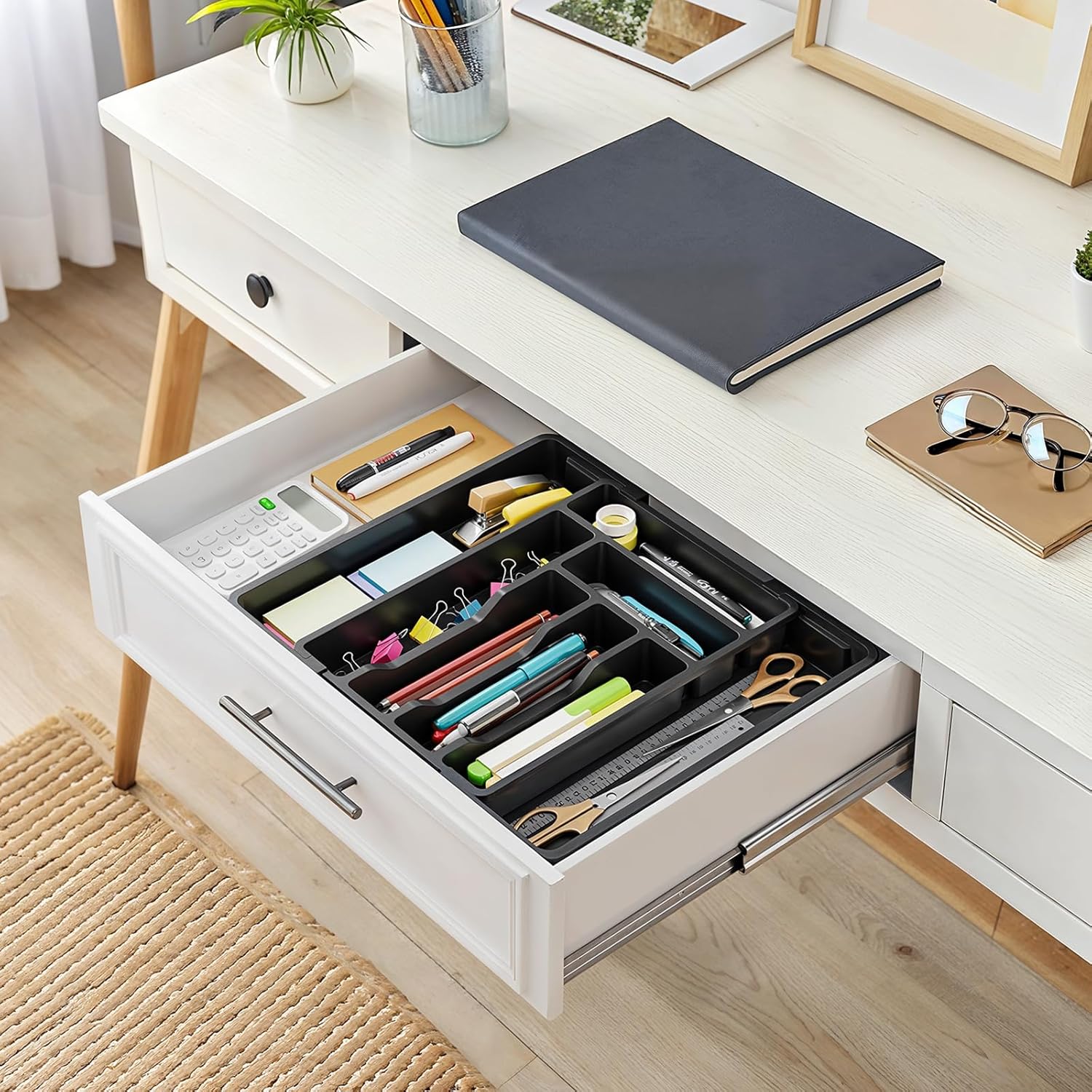 Expandable Silverware Drawer Organizer, Adjustable Utensil Tray For Kitchen - Picture 14 of 21