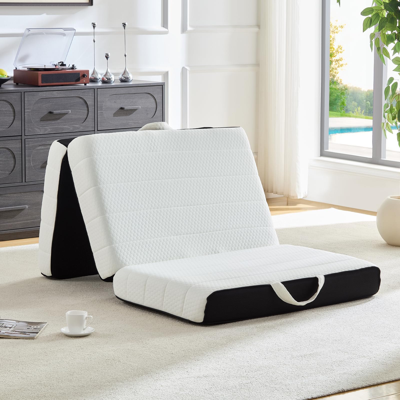 ROXGOX 4 Inch Full Tri-Fold Mattress