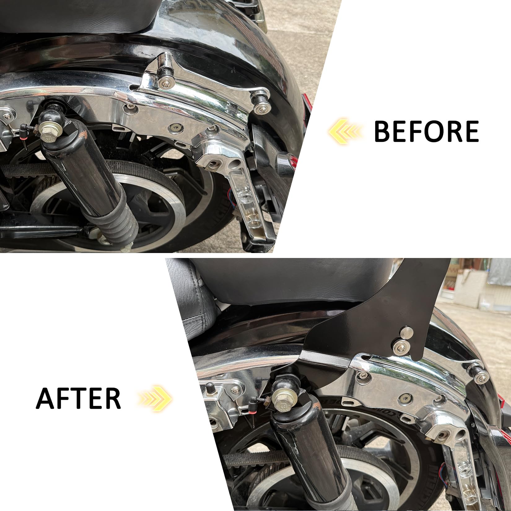 Sissybar Rückenlehne Beifahrer für Touring Street Glide Electra Glide Road Glide Road King 2009-2025, Motorrad Abnehmbare Zweck Sitz Rückenlehne Kissen Verstellbar Klappbar Kurz