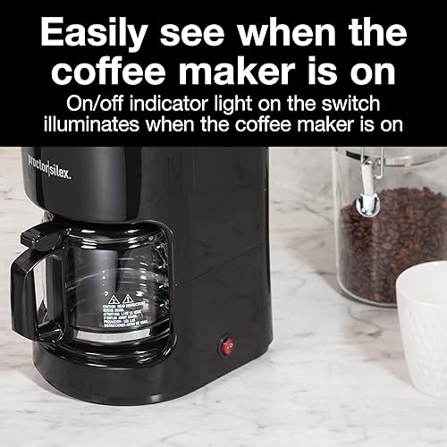 Miniatura 5 de Proctor Silex Cafetera de 10 tazas funciona con enchufes inteligentes que son compatibles con Alexa 48351 pausa y servicio automático color negro