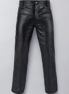 Genuine Leather Full Grain Motorbike Leather Pants, Motorcycle Style