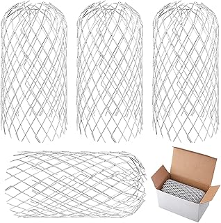 8 Pack Aluminum Gutter Guards, Expandable Leaf Filter Gutter Guards, Outdoor Drain Cover, Screen Filter Strainer Protection Net for Gutter, Downpipe