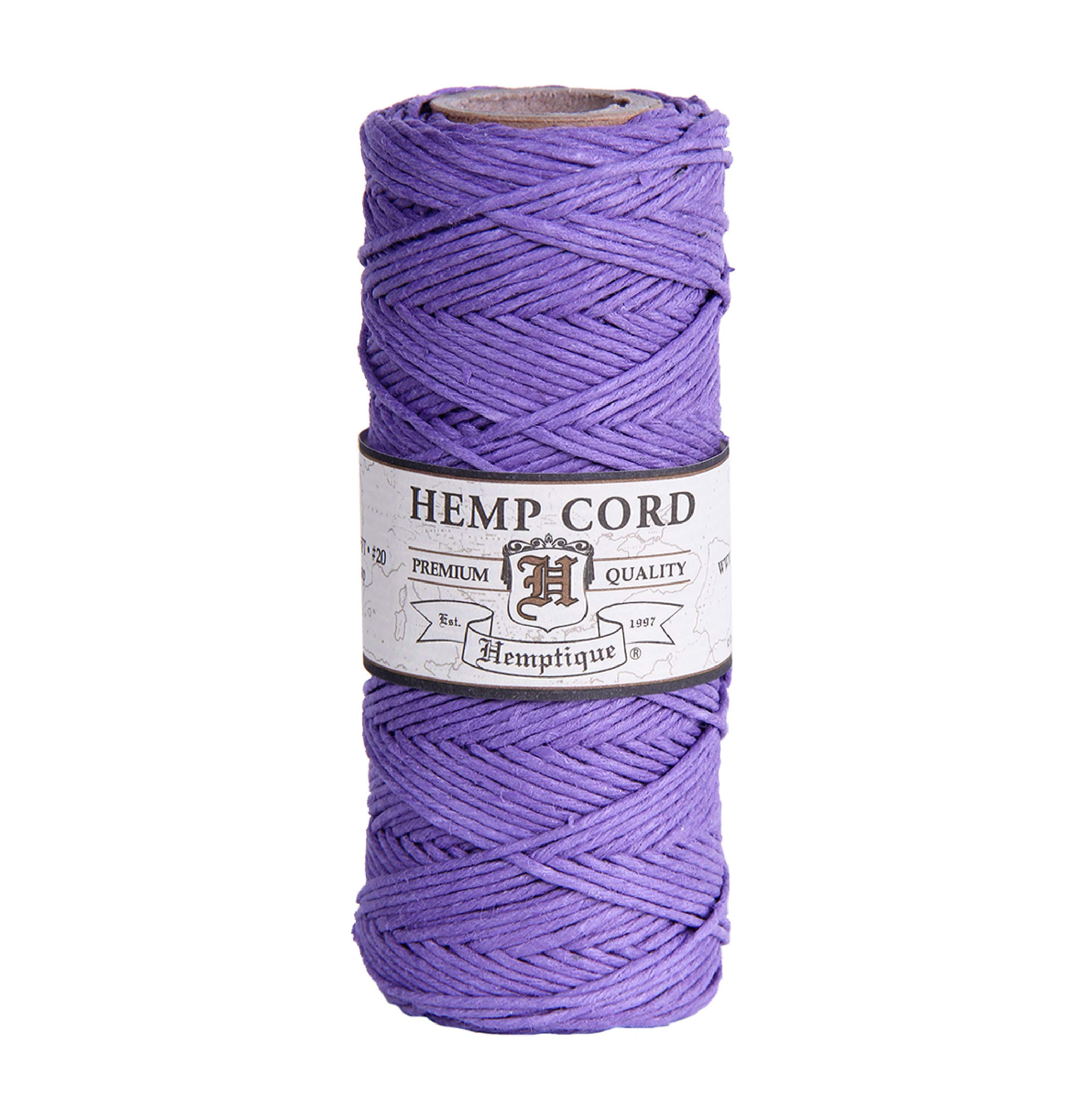 Hemptique Hemp Cord Spool 20lb 205'-Lavender, Other, Multicoloured
