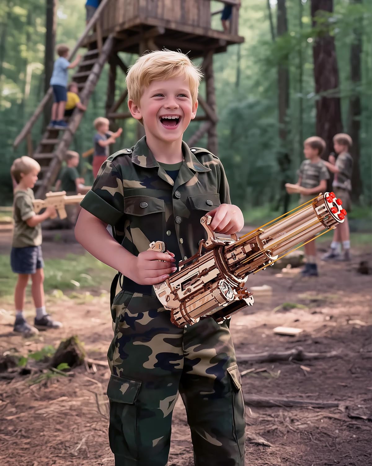 ROBOTIME Wooden 3D Puzzles for Adults, Wooden Rubber Bands Puzzles, 3D Toy Puzzle Model Building Kit, Birthday/Christmas/Creative Gifts for Adults&Teens - Image 7