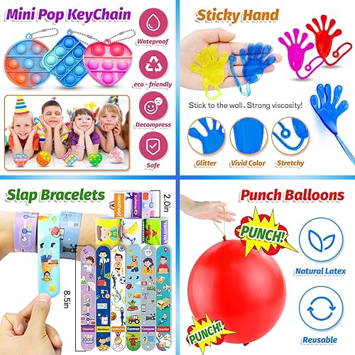 Miniatura 4 de 1000 piezas de recuerdos de fiesta para niños, paquete de juguetes para ansiedad, juguetes a granel, bolsas de regalo, premio para niños, caja del