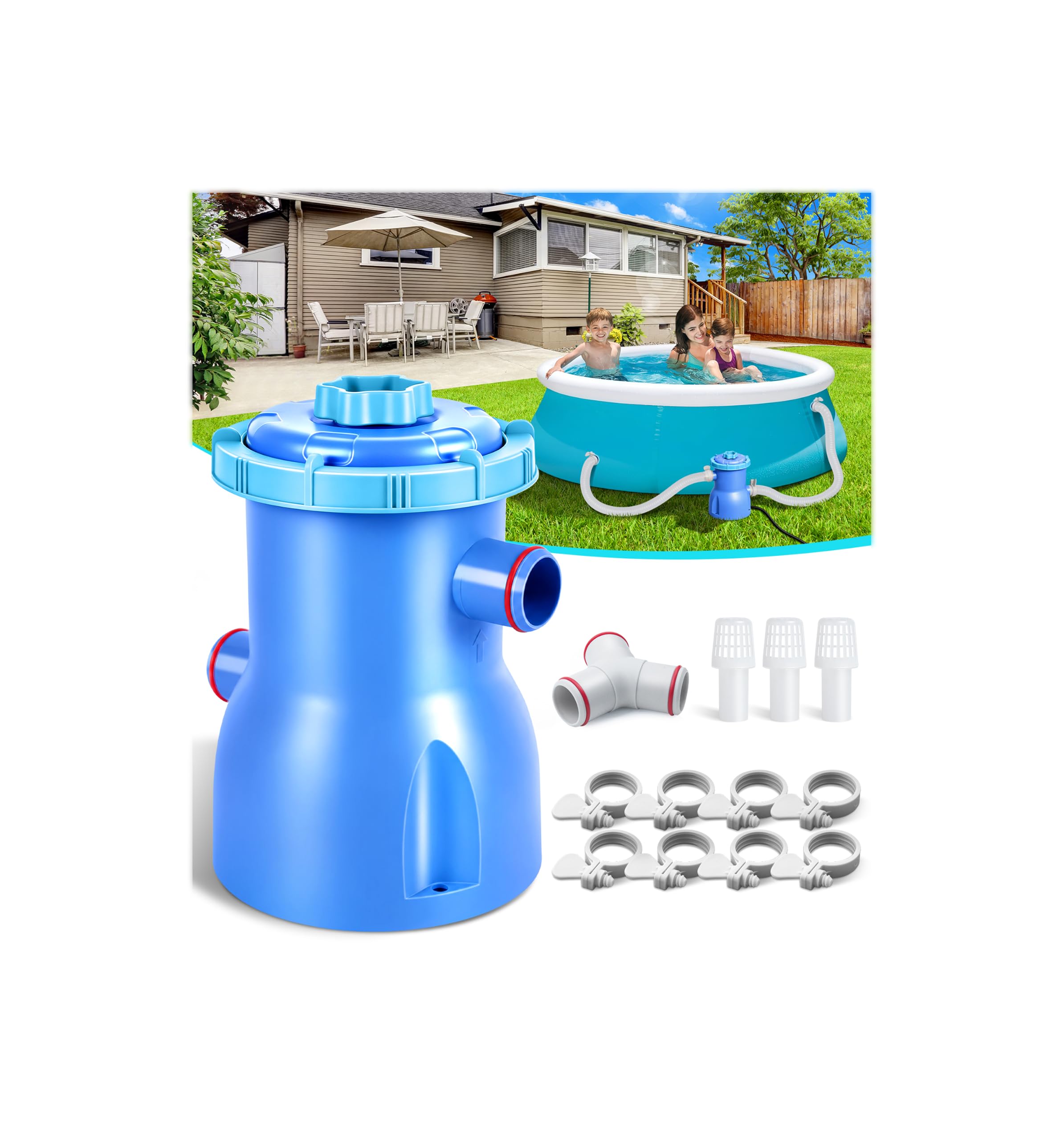 Photo 1 of DeeprClean 300GPH Pool Filter Pump