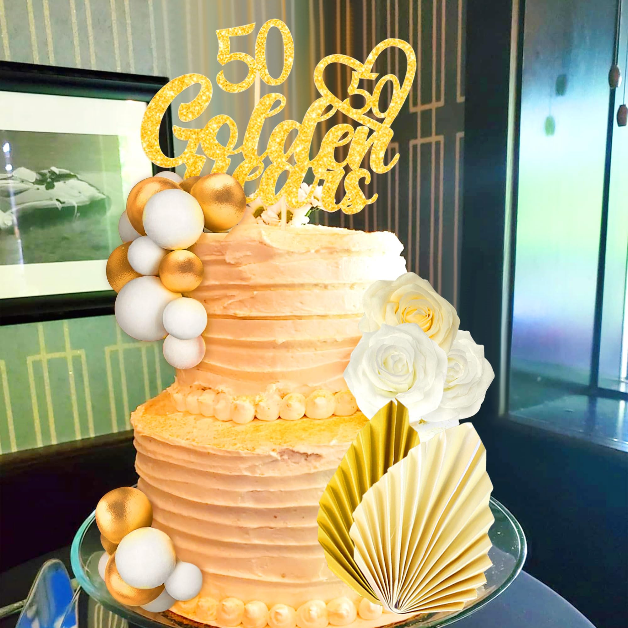 Cake Topper Anniversario Di Matrimonio "Coppia D’oro – Vers. 2" (pe... | Su MissHobby - Foto 8