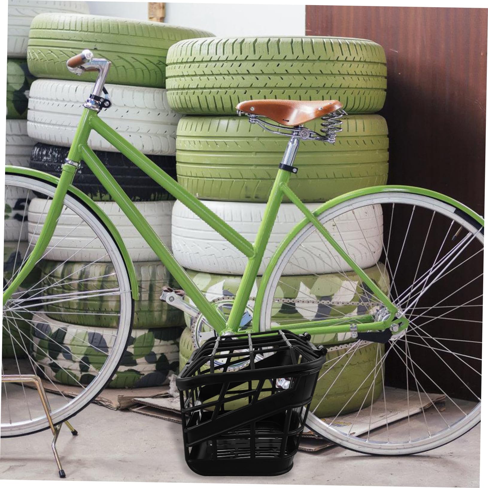 BESPORTBLE Cesta De Plástico para Bicicleta Cesta para Manillar Color Negro
