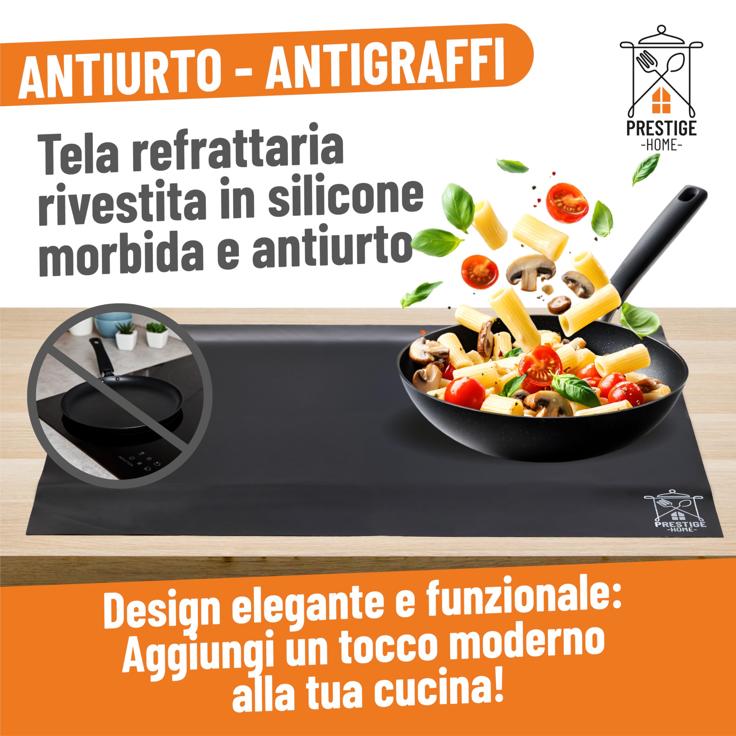 Protezione Piano Induzione, Copri Piano Induzione per Piano Cottura Cucina, Copertura 60 * 50 cm, PH001