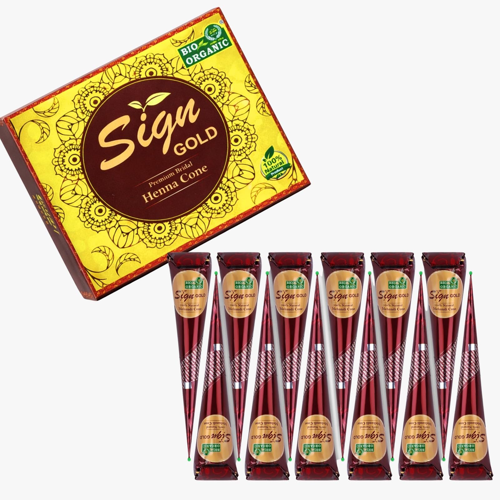 Premium Bridal Henna Mehandi Cone for Designing & Wedding Pack of 12 | Natural Mehendi Cones for Hand & Feet | Dark Stain, Smooth Flow, Ready to Use, Long Lasting Color-image-29