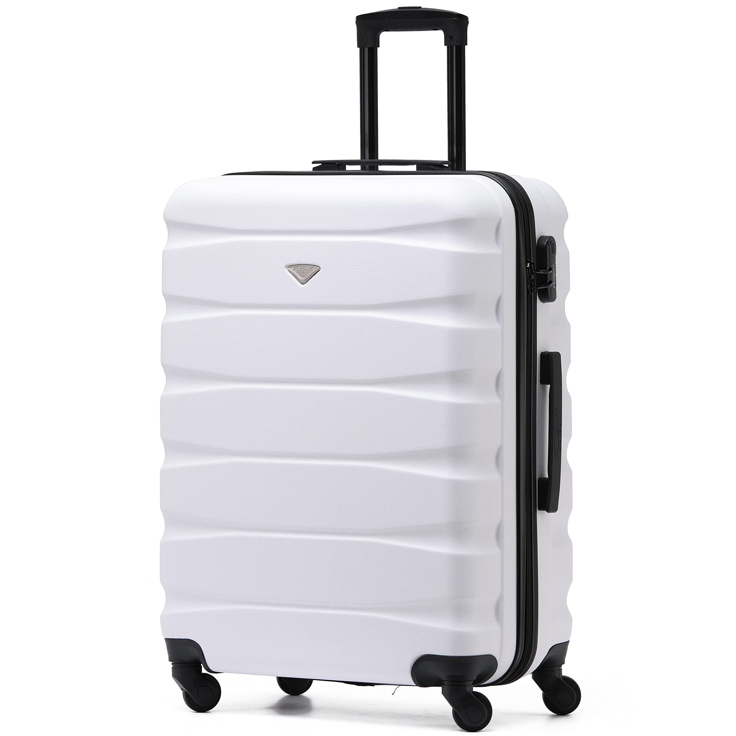 Flight Knight Lightweight 4 Wheel ABS Hard Case Medium Suitcase Approved for Over 100 Airlines Including easyJet, British Airways, Ryanair, Jet2, Emirates & Many More - Check-in Medium Size 25" — view 214