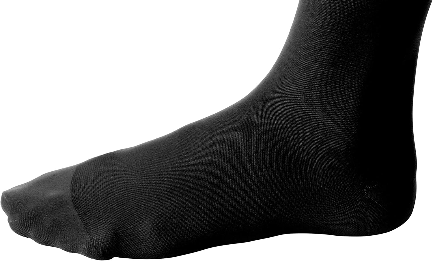 JOBST 115611 BSN Medical Opaque Compression Sock, Knee High, 20-30mmHg, Closed Toe, Petite, X-Large, Classic Black