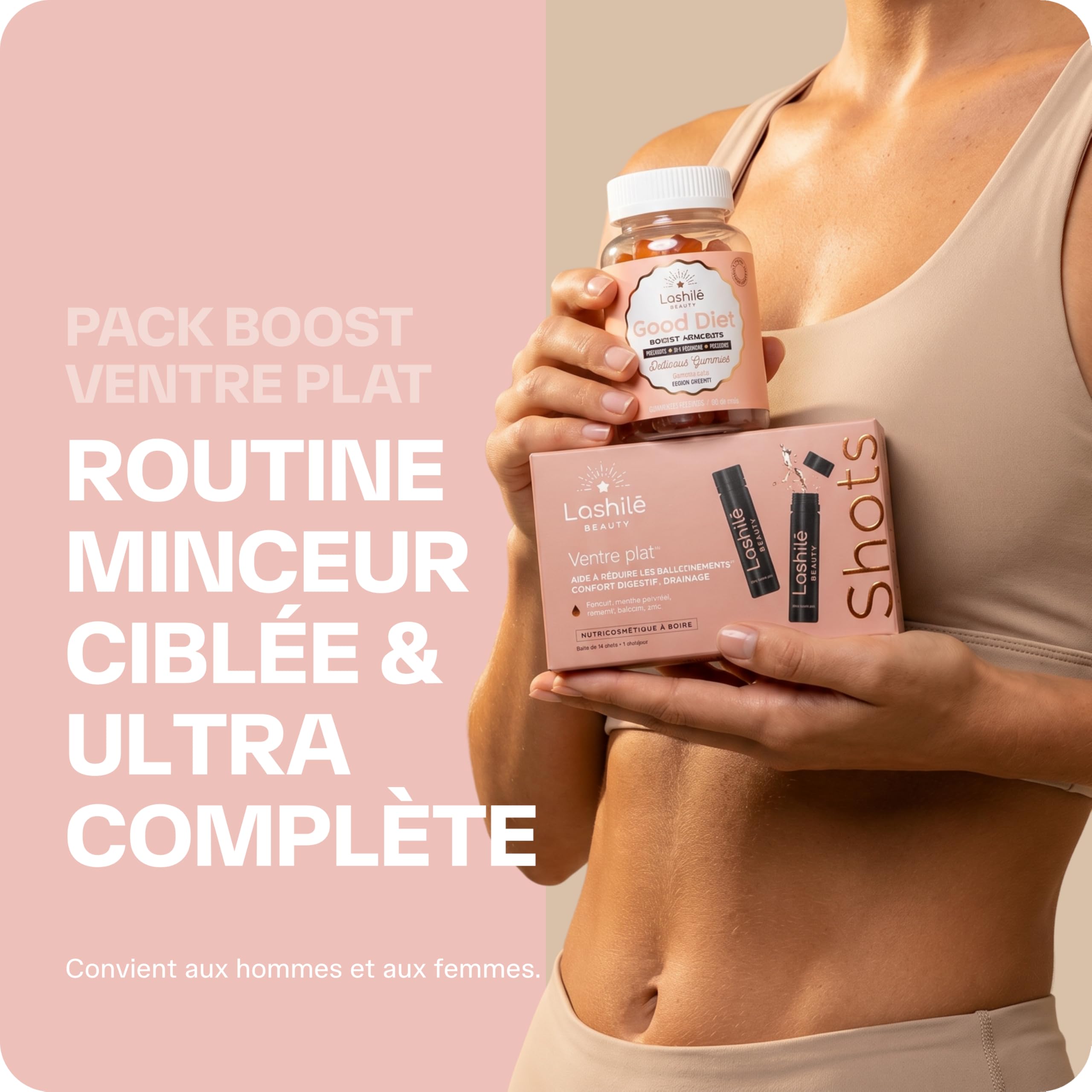 Lashilé Beauty Pack Shots Ventre Plat & Good Diet Minceur Digestion