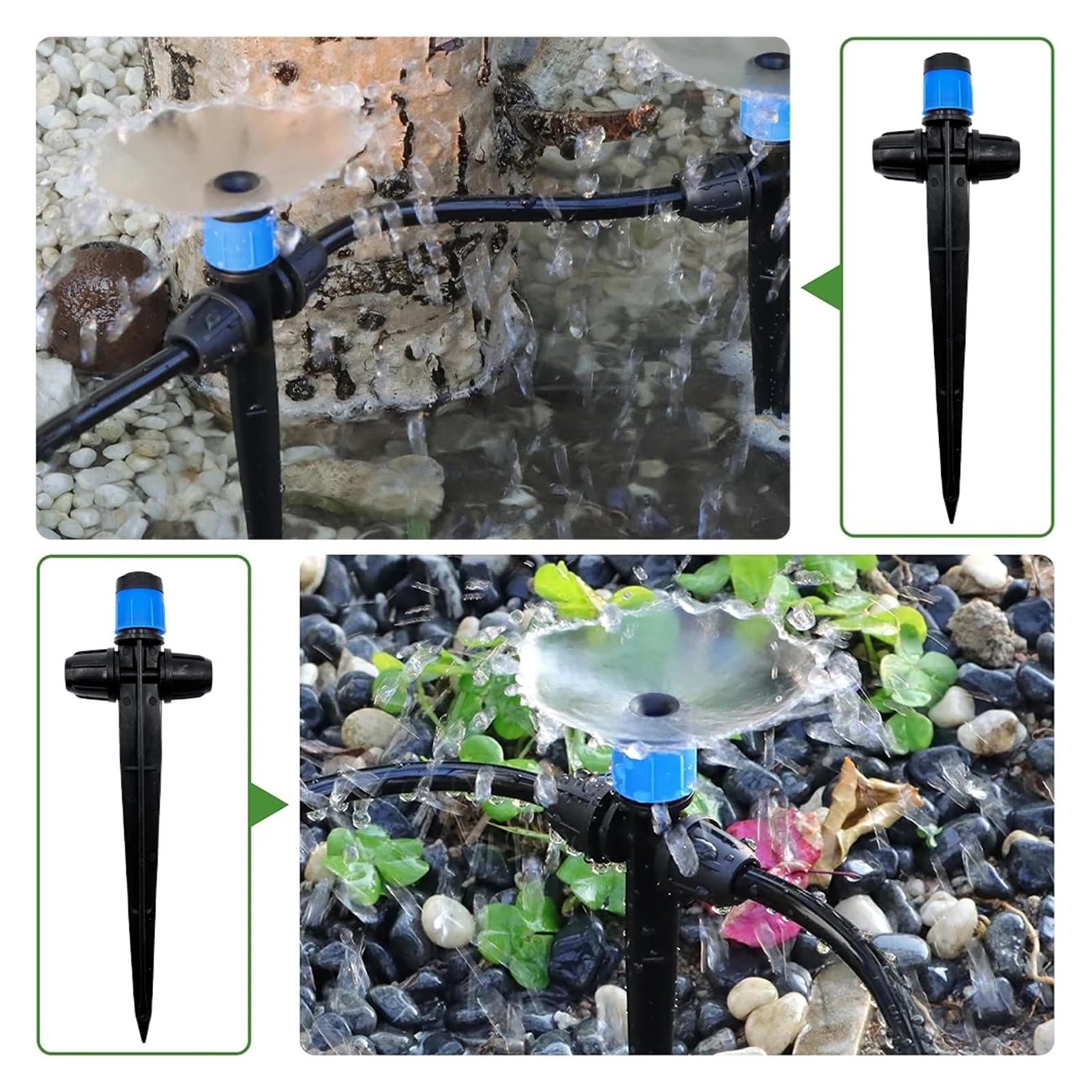 Kit di irrigazione a goccia con irrigatore a spillo, sistema di irrigazione automatico delle piante for il giardino della serra, set di attrezzature for l'irrigazione fai-da-te(30m)