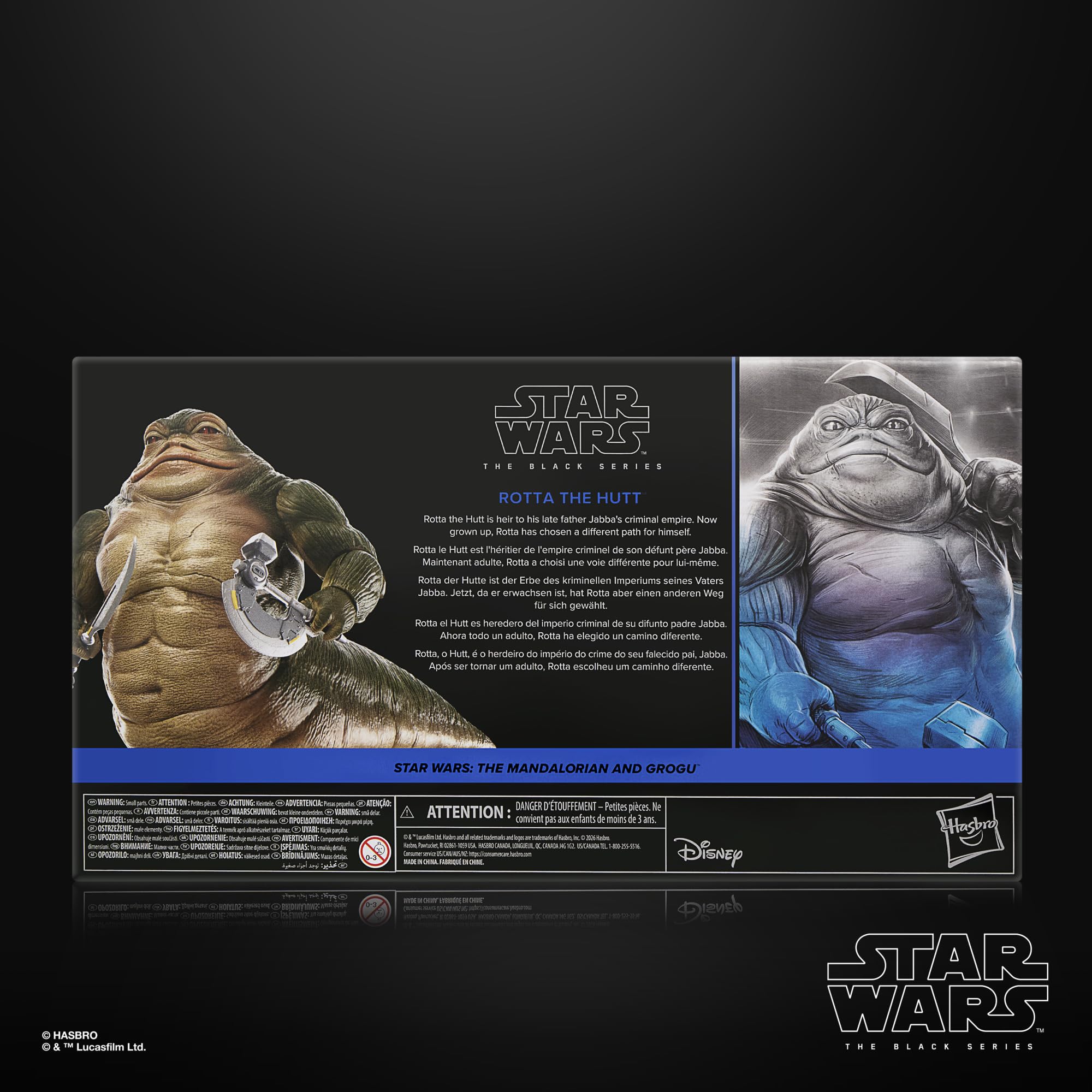 Star Wars The Black Series Rotta der Hutte, The Mandalorian and Grogu Premium Action-Figur zum Sammeln (Skala 15 cm)