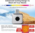 Thermal Camera for Android Smartphones with Type-C Port, 256 x 192 IR High Resolution, Portable Thermal Imager, Infrared Test Report, -4°F~1022°F Temp Range (IR256)