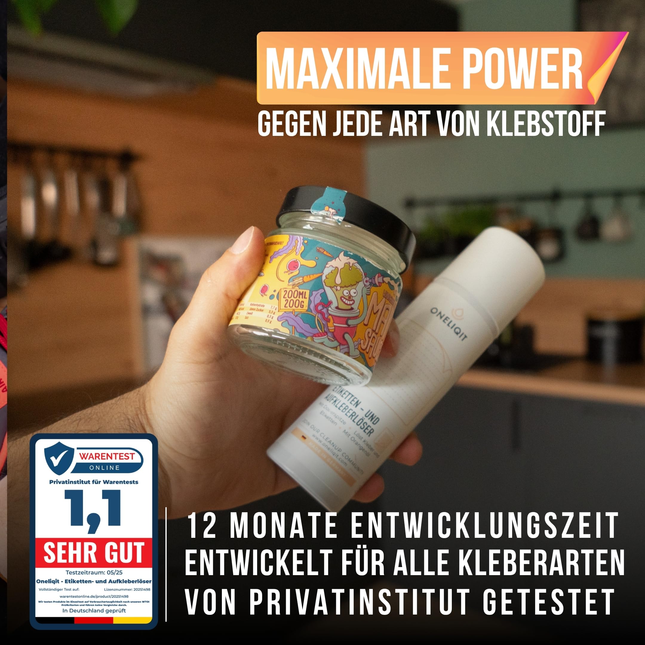 Rimuovi Etichette SOLAERO 200 Ml | Per Residui Di Colla E Adesivi | Profumo D'Arancia | Made In Germany - Foto 4