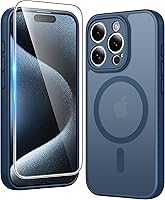 Vista 418 de FNTCASE Funda para iPhone 15 Plus: Fundas magnéticas transparentes para teléfono con protector de pantalla compatible con Magsafe Slim Anti