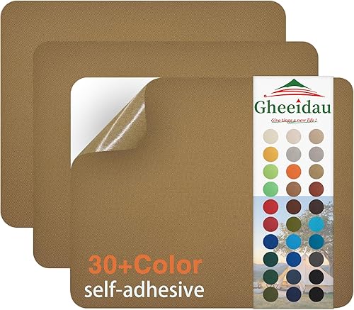 Miniatura 23 de Parche de Reparación de Lona 9×11 Pulgadas 3 Piezas Impermeable Autoadhesivo Parche de Reparación de Tela para Tiendas de Campaña, Cubierta de Gris