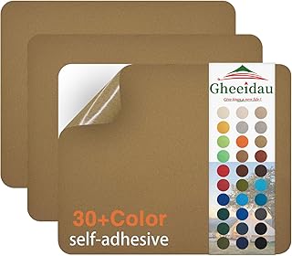 Canvas Repair Patch 9×11 Inch 3Pcs Waterproof Self-Adhesive Fabric Repair Patch for Tents,Boat Cover,Pop Up Canopy,Patio,Bags,Car Seats,Sofas,Furniture Cover(Camel)