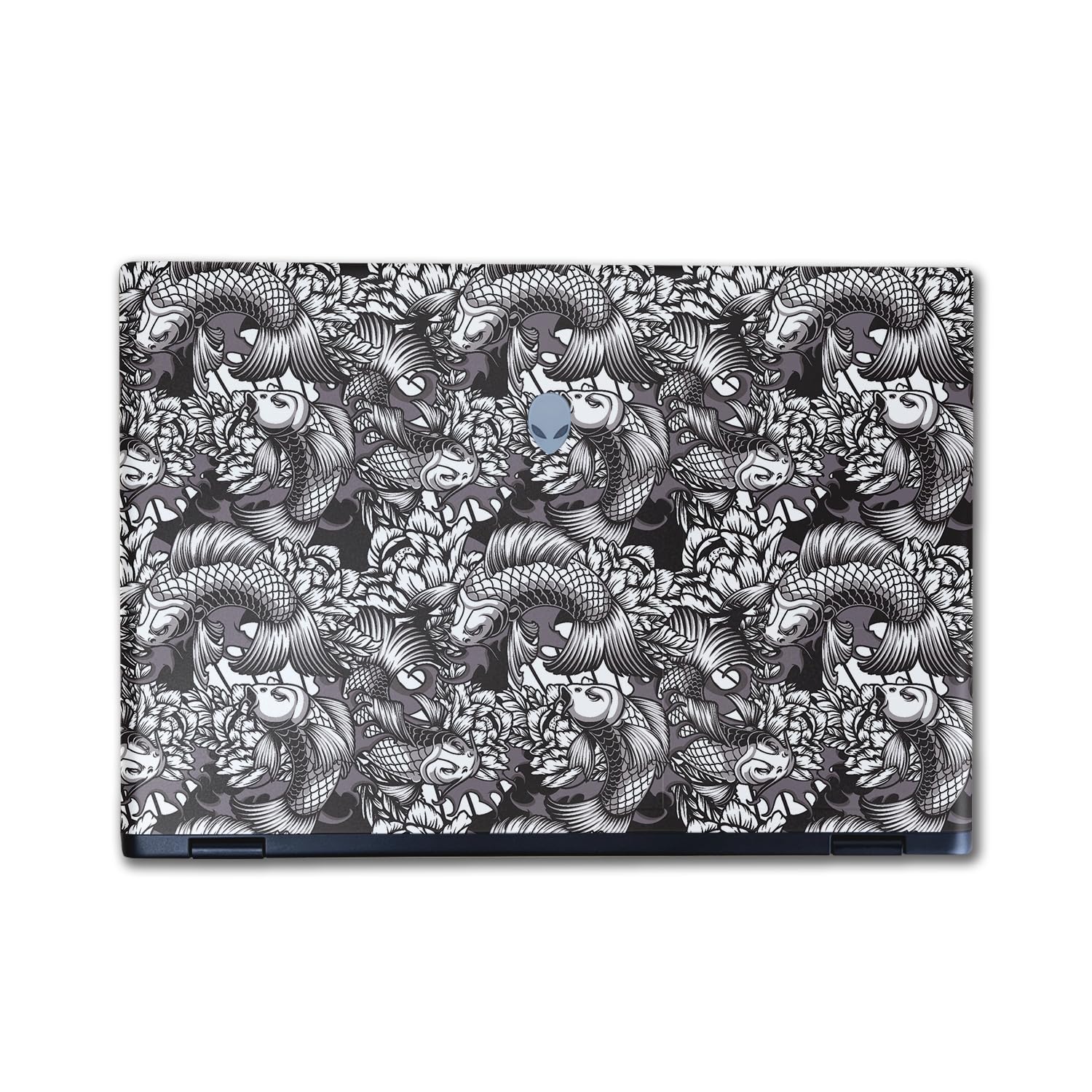Laptop Skin Compatible with Alienware M16 R2 (2024) - Angry Koi - Premium 3M Vinyl Protective Wrap Decal Cover - Easy to Apply | Crafted in The USA by MightySkins