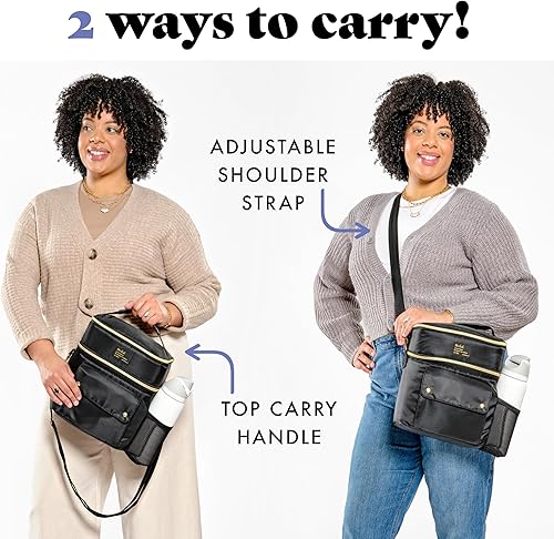 Miniatura 6 de Fit & Fresh Westminster - Lonchera aislada de doble compartimento para mujer, juego completo de almuerzo con 2 contenedores, bolsa térmica aislada