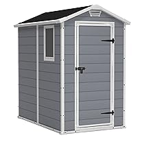 Keter Casetta Manor 4X6 Grigia In Resina Cm 130X192X198 H