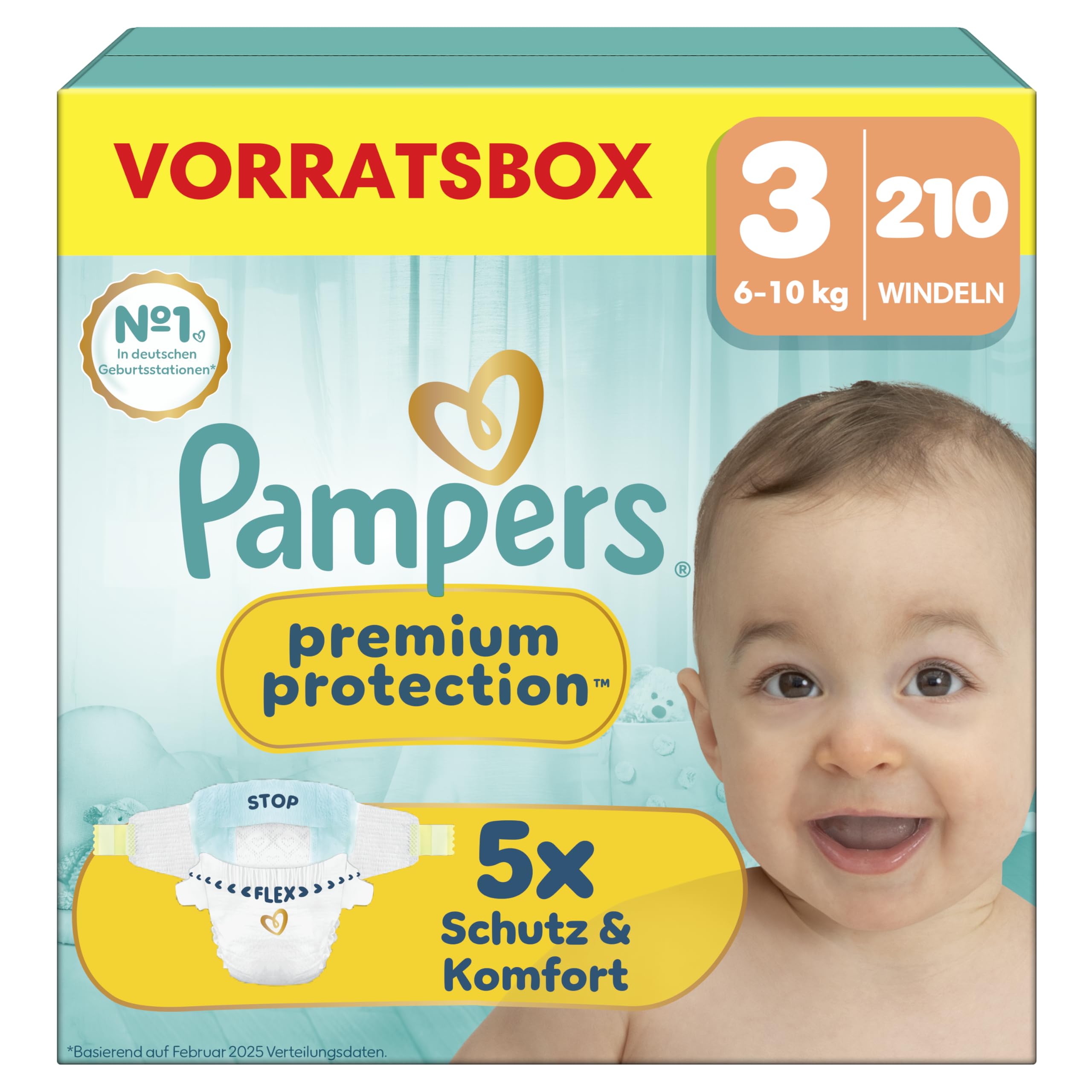 Pampers Premium Protection rozmiar 3, 210 pieluszek, 6-10 kg